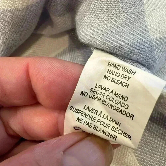 Rails women’s button down shirt light blue & ivory check size XS - Picture 7 of 9